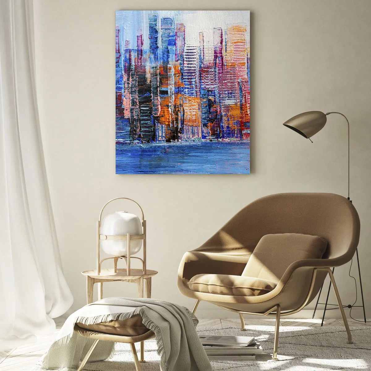 Obraz na skle - Radostná metropola - 50x70 cm