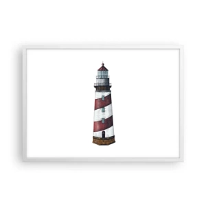 Plagát v bielom ráme - Vždy na stráži - 70x50 cm