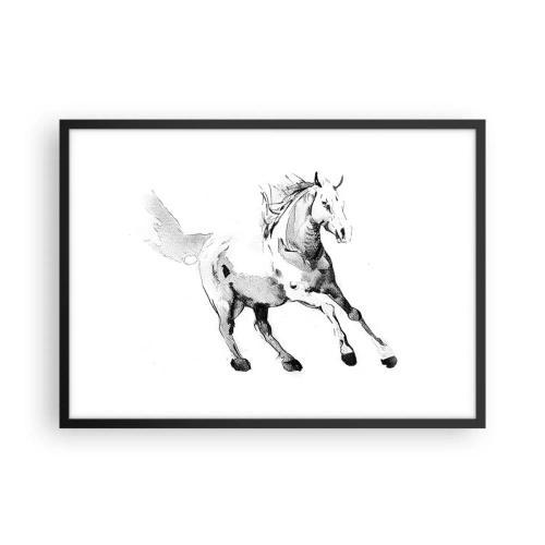 Plagát v čiernom ráme - Neskrotená duša - 70x50 cm