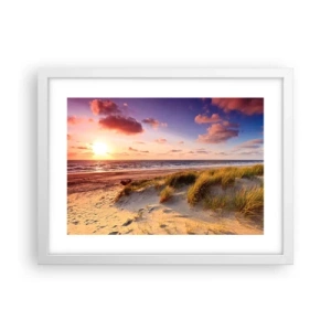 Plagát v bielom ráme - Už letom vonia vzduch - 40x30 cm