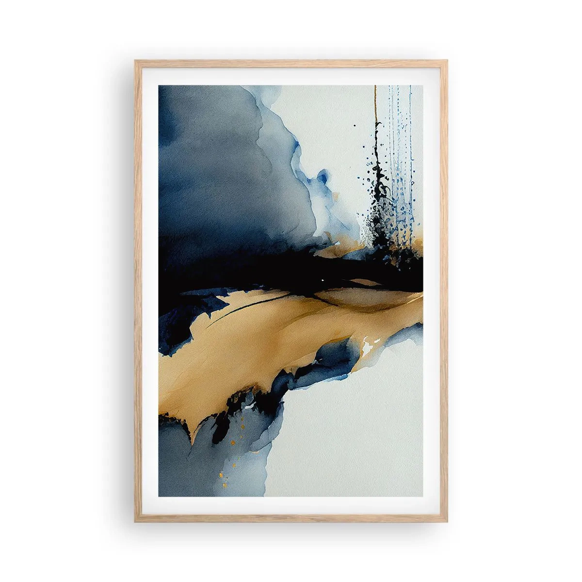 Plagát v ráme zo svetlého duba - Za závojom - 61x91 cm