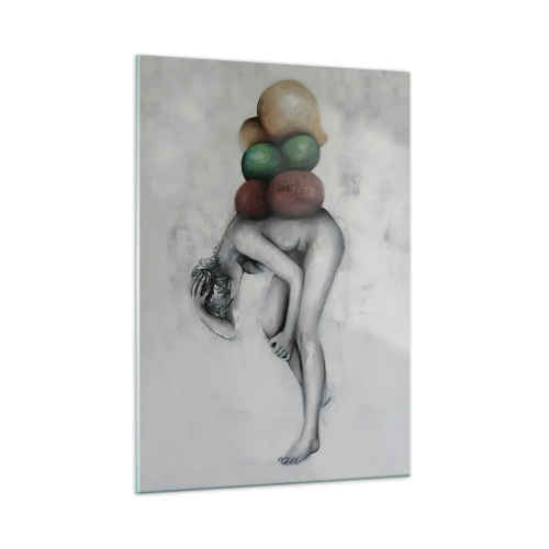 Obraz na skle - Bremeno života - 50x70 cm