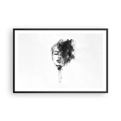 Plagát v čiernom ráme - O čom sníva dievča - 91x61 cm