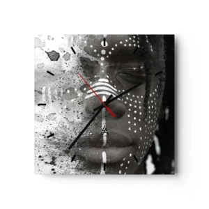 Nástenné hodiny - Objav pôvodného ducha - 40x40 cm