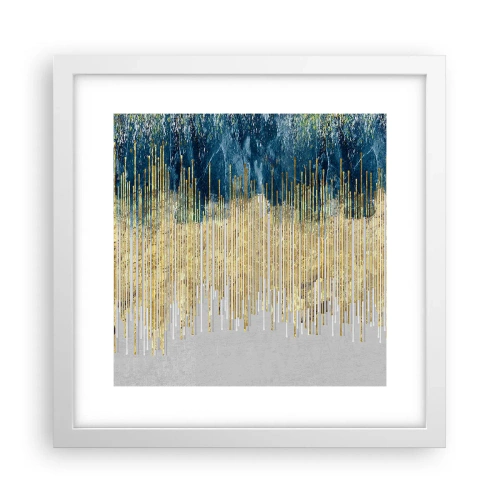 Plagát v bielom ráme - Pozlátená hranica - 30x30 cm