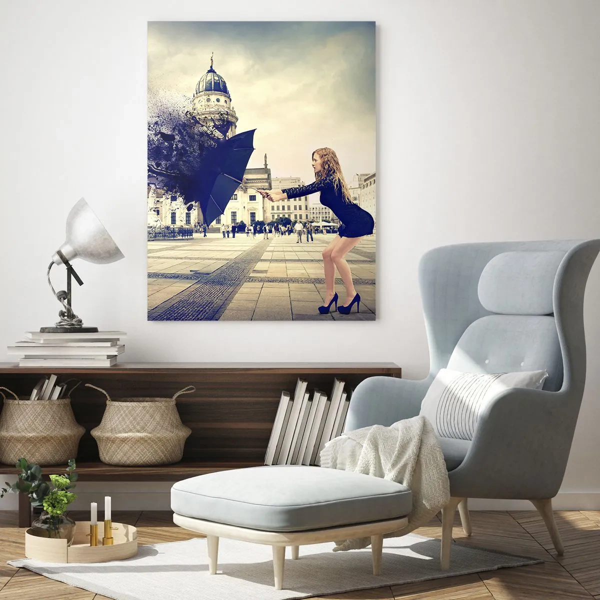 Obraz na skle - Je taký vietor… - 50x70 cm