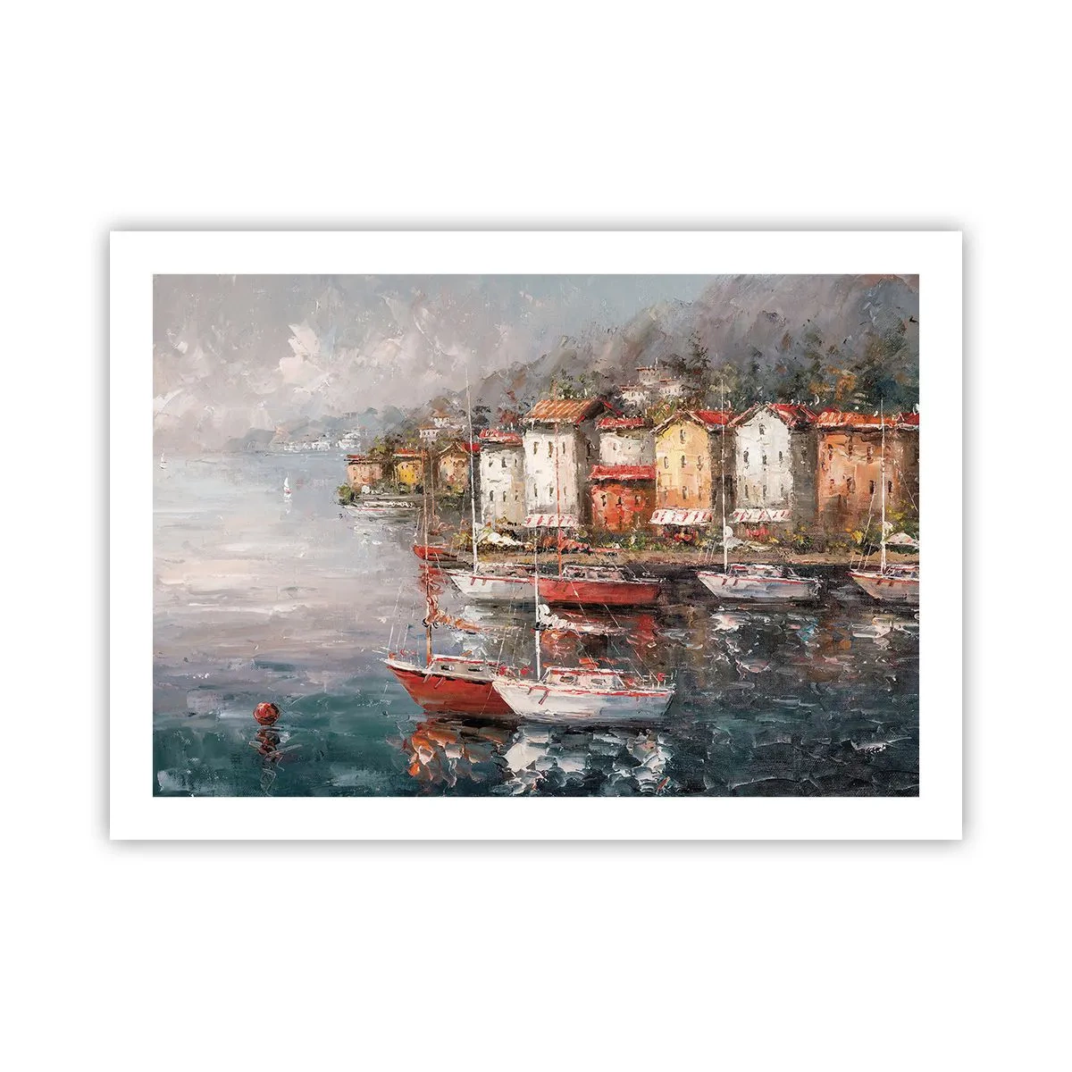 Plagát - Romantický prístav - 70x50 cm