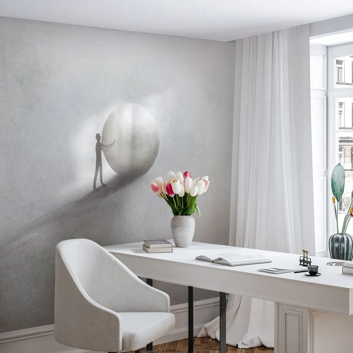 Fototapeta Premium Canvas - Hra života - Abstrakcia, Kus, Muž - 150x105 cm