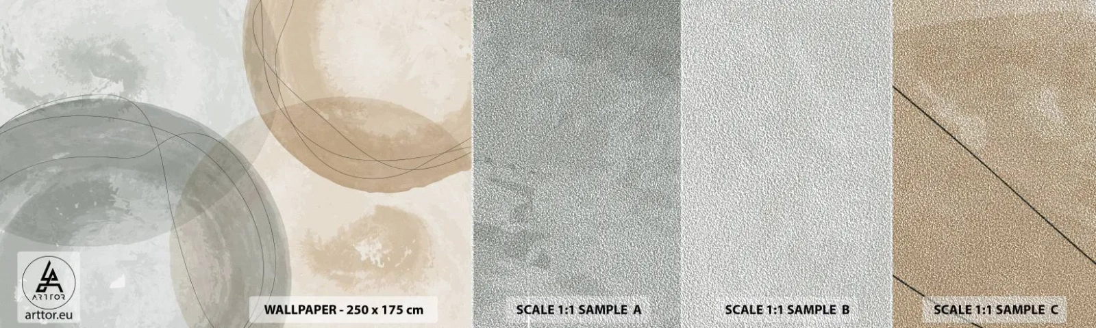 Vzorka fototapety Premium Sand - Prenikanie svetov - Abstrakcia, Kus, Okresy - 100x30 cm