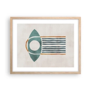 Plagát v ráme zo svetlého duba - Znaky a rituály - 50x40 cm