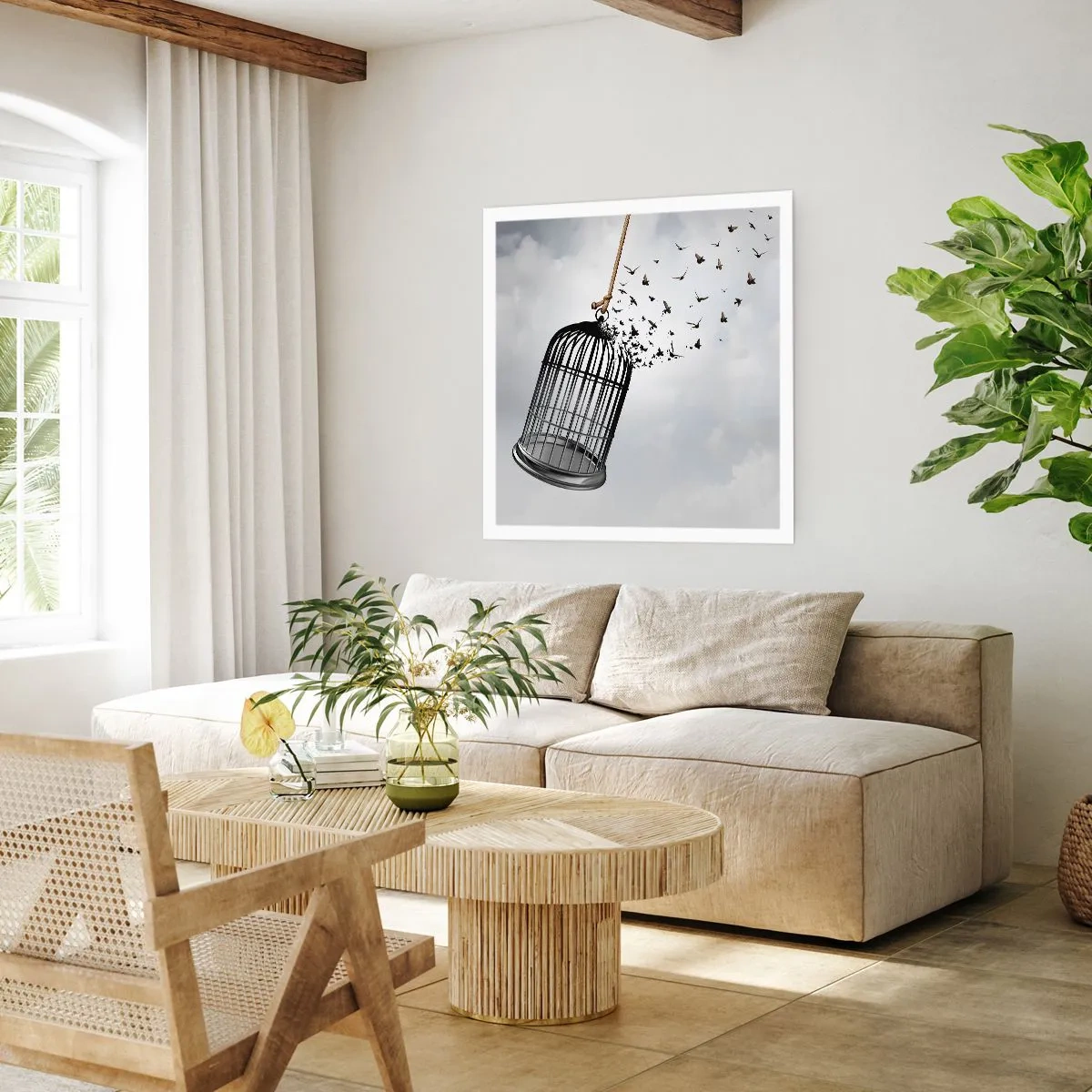 Plagát - Viera… nádej… sloboda! - 40x40 cm