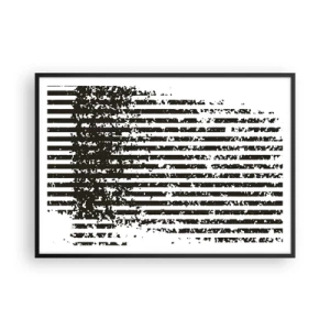 Plagát v čiernom ráme - Rytmus a šum - 100x70 cm