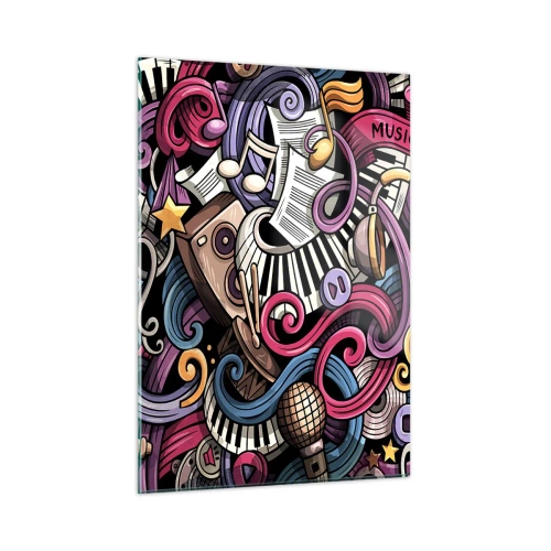 Obraz na skle - Komplikovaná melódia - 50x70 cm