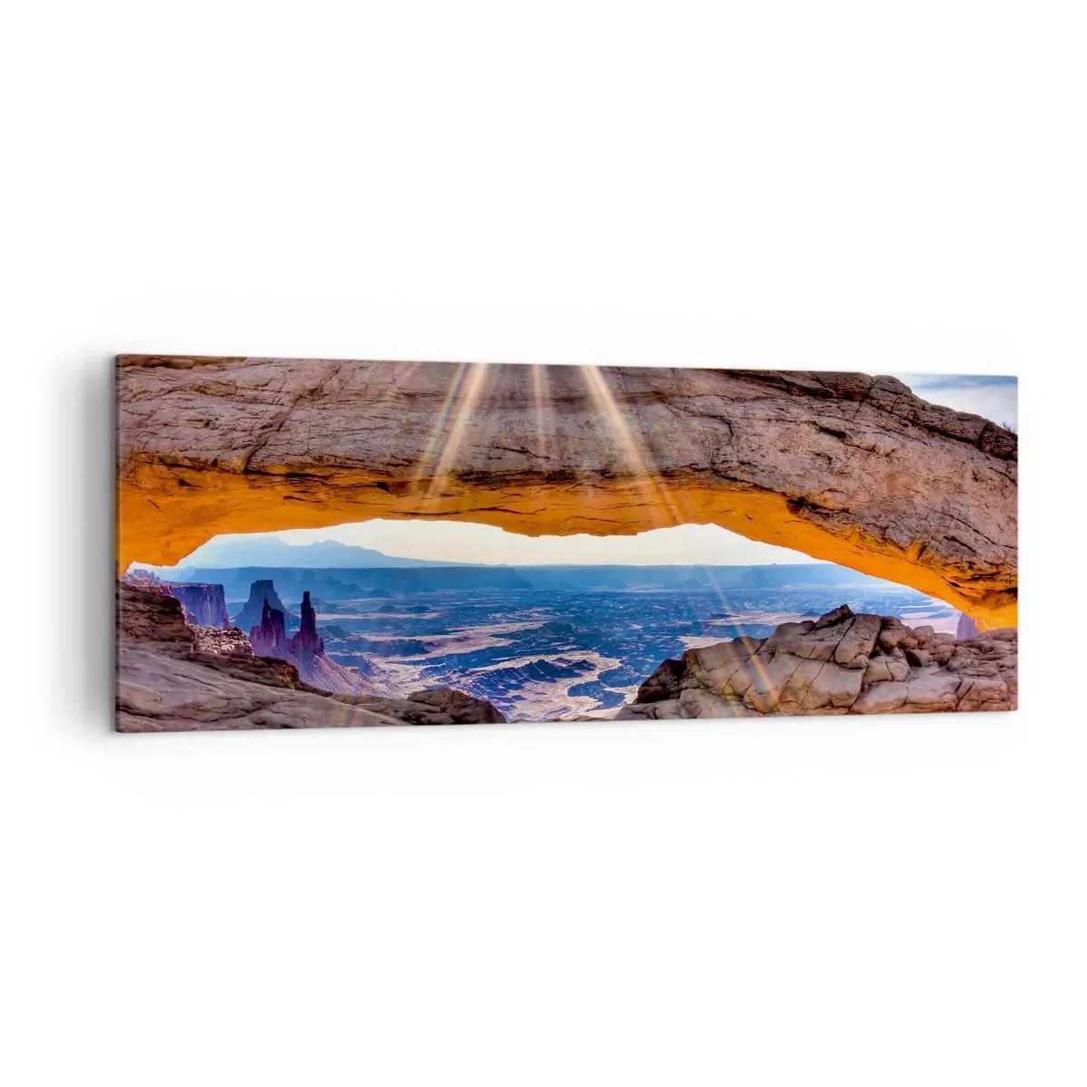 Obraz na plátne - Skalnou bránou - 140x50 cm
