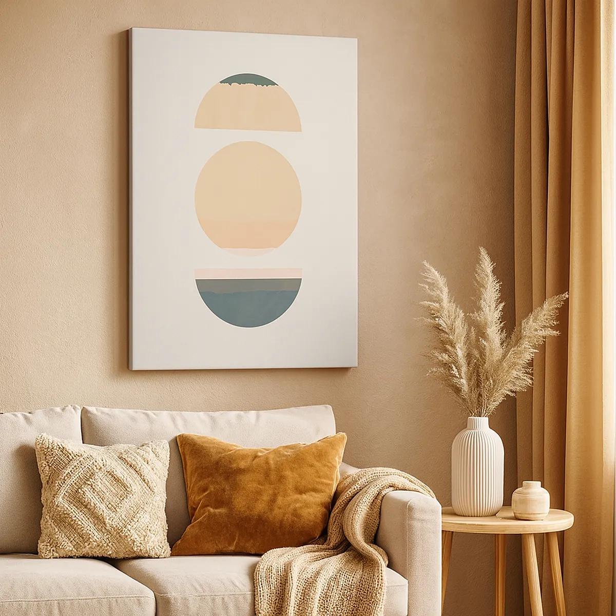 Obraz na plátne - Kruh za kruhom - 50x70 cm