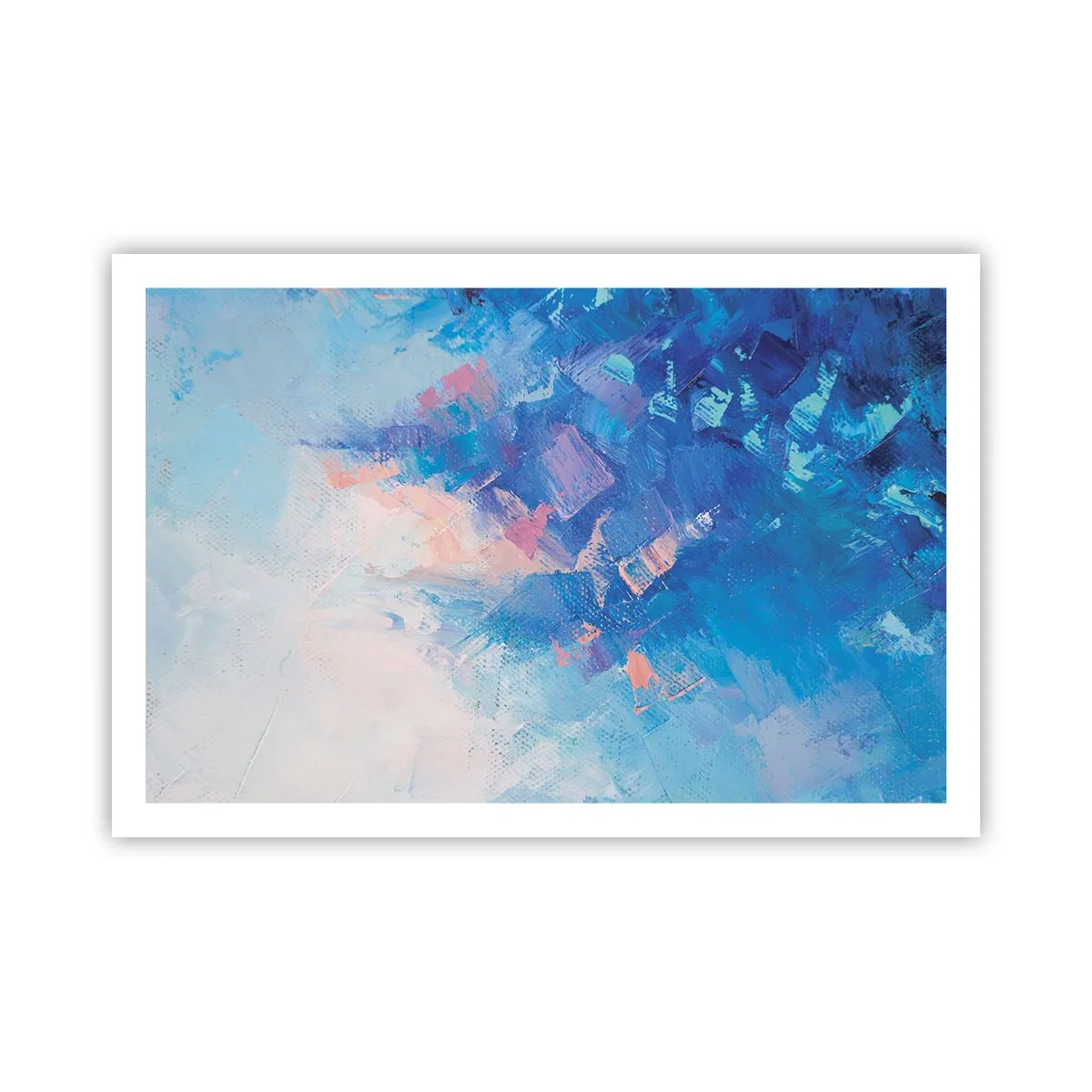 Plagát - Zimná abstrakcia - 91x61 cm