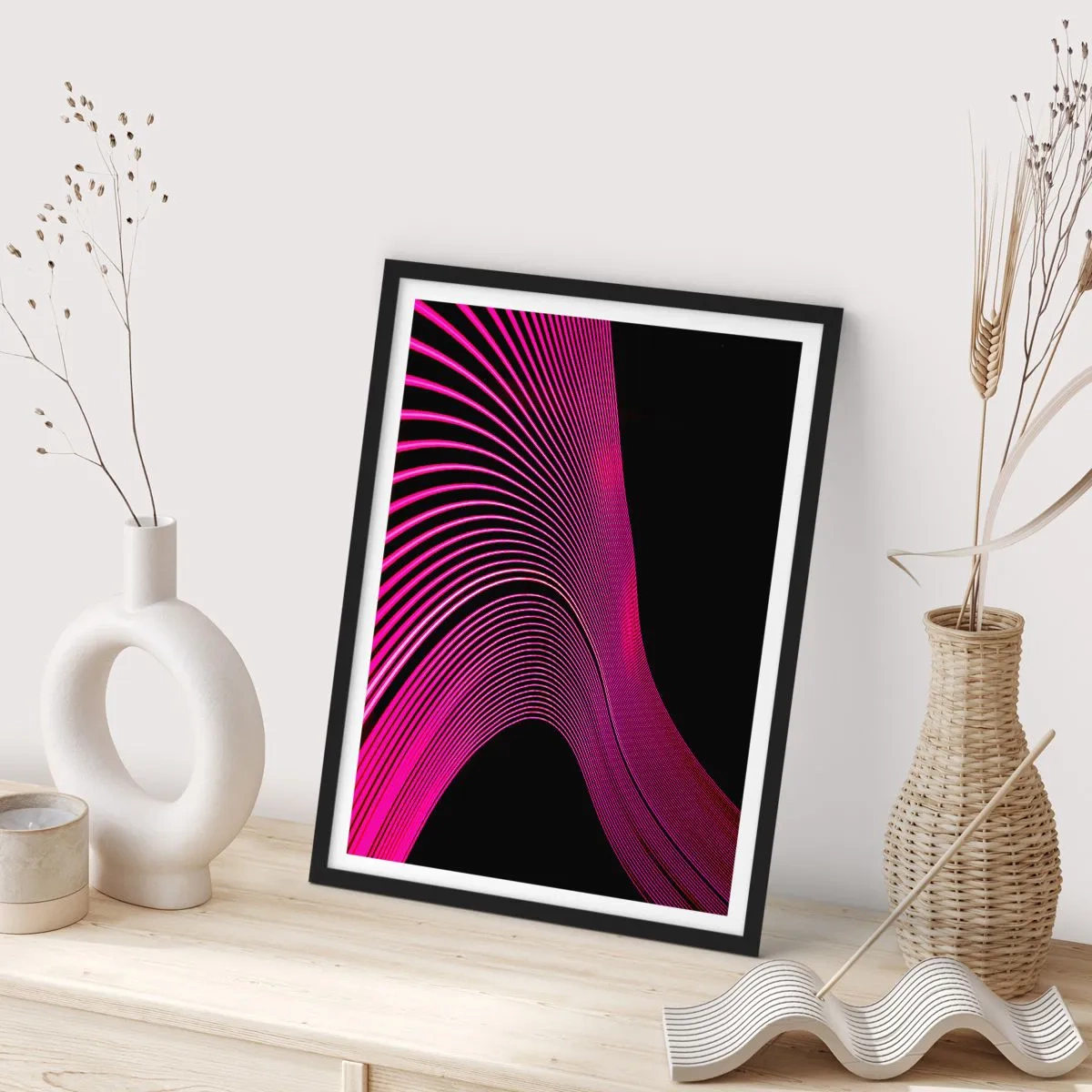 Plagát v čiernom ráme - Bulvár svetla - 61x91 cm