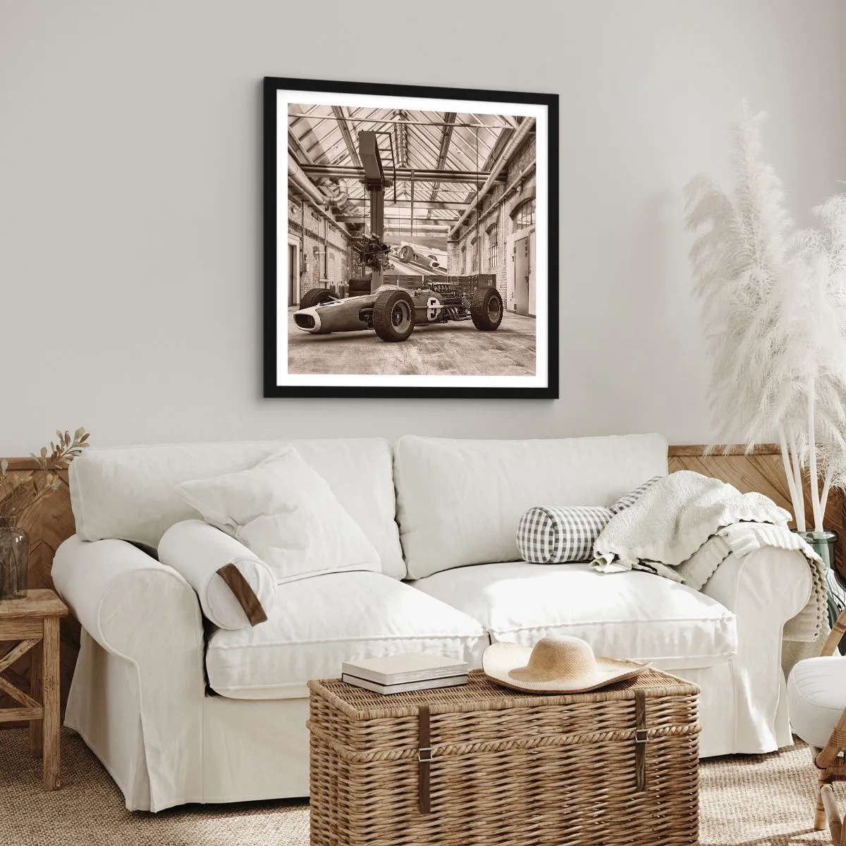 Plagát v čiernom ráme - Odpočinok víťaza - 40x40 cm