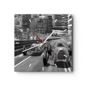 Nástenné hodiny - Kedysi dávno v Monte Carle - 40x40 cm