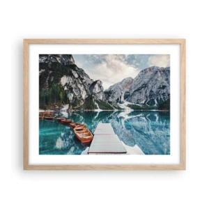 Plagát v ráme zo svetlého duba - Ukážeme vám krásu - 50x40 cm