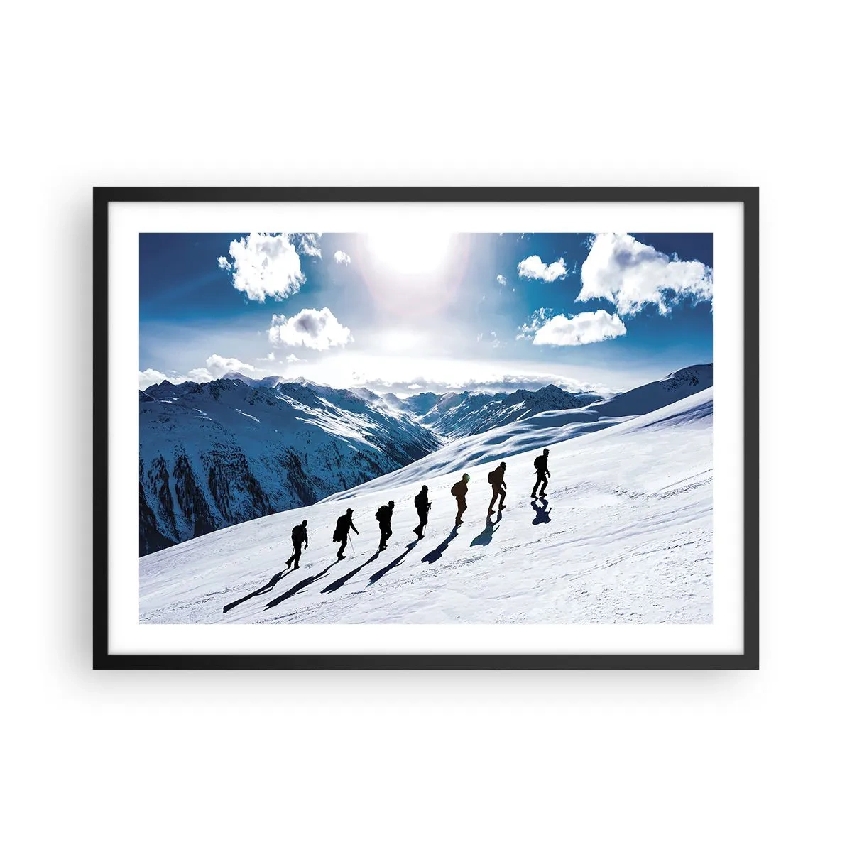 Plagát v čiernom ráme - Tím dobývateľov - 70x50 cm