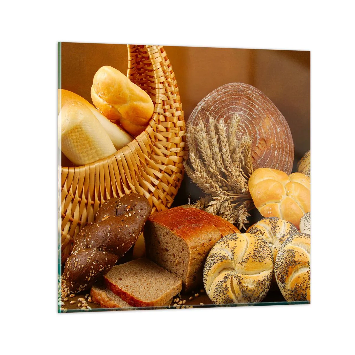 Obraz na skle - Znova sme mali šťastie - 40x40 cm