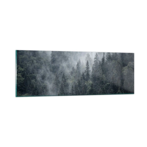 Obraz na skle - Lesné svitania - 90x30 cm