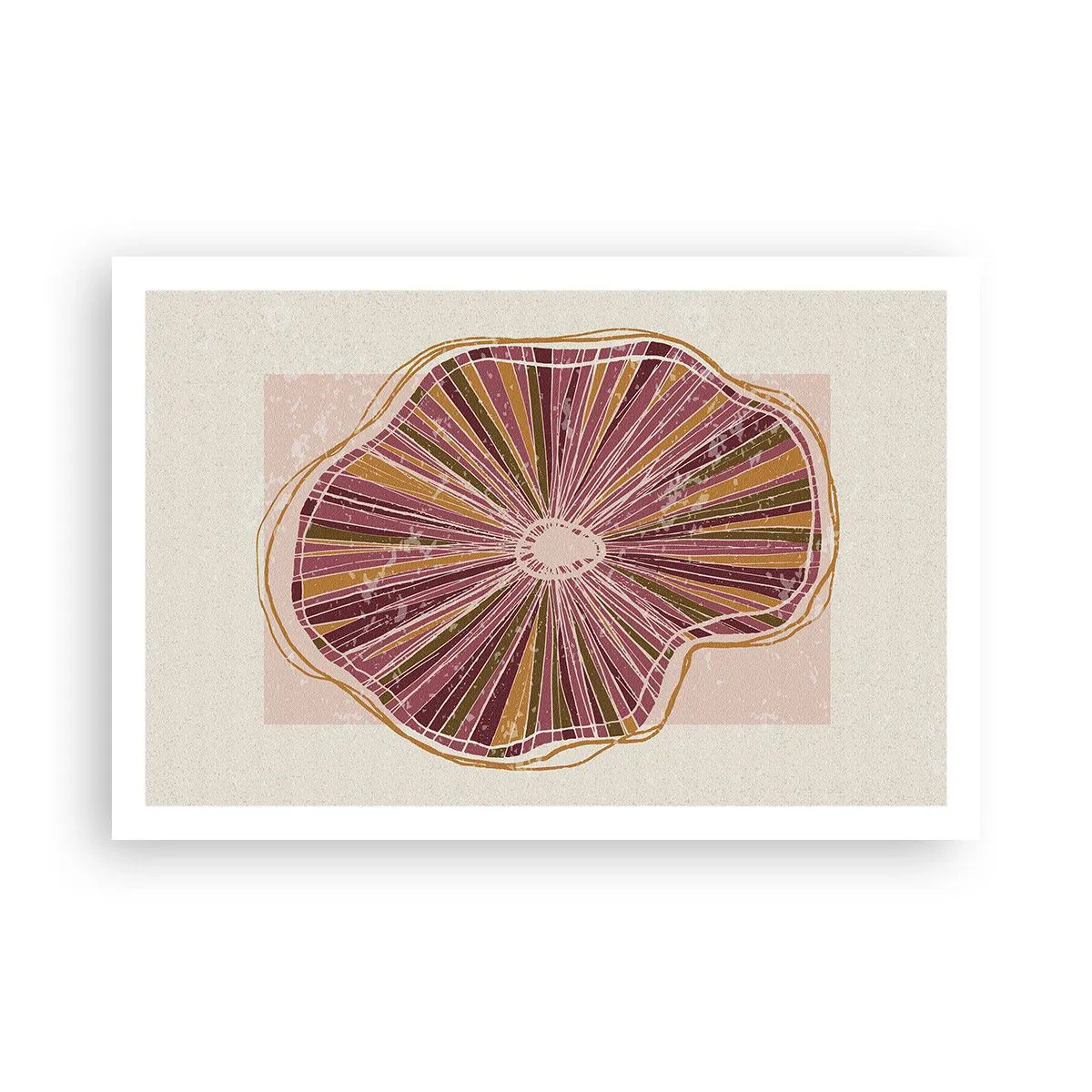 Plagát - Radiálna abstrakcia - 91x61 cm