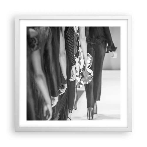 Plagát v bielom ráme - Štýlový sprievod - 50x50 cm