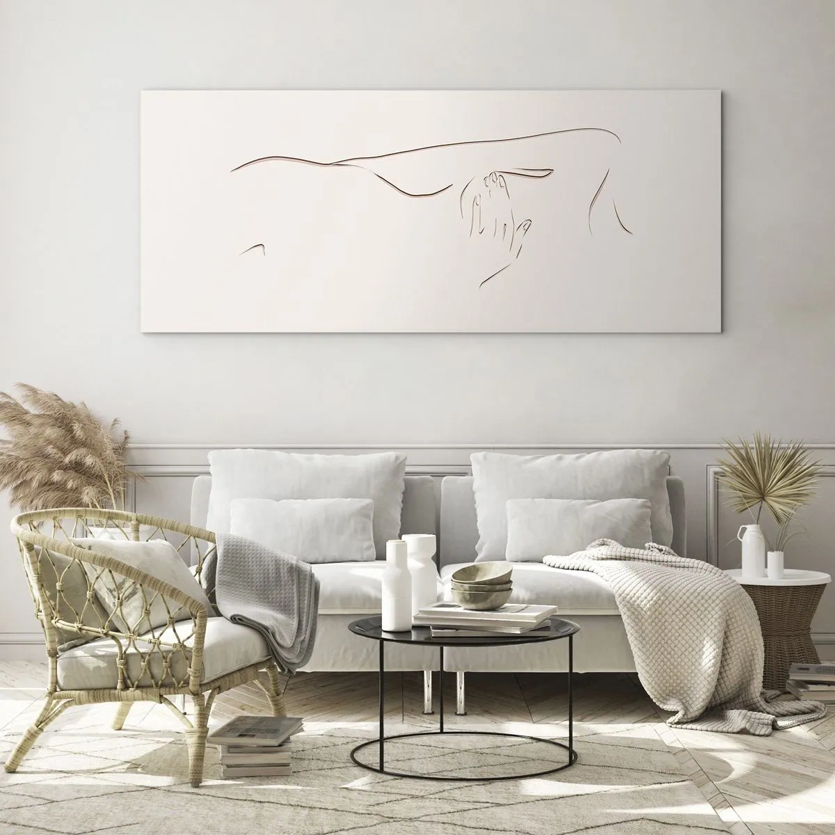 Obraz na skle - Tvar túžby - 160x50 cm