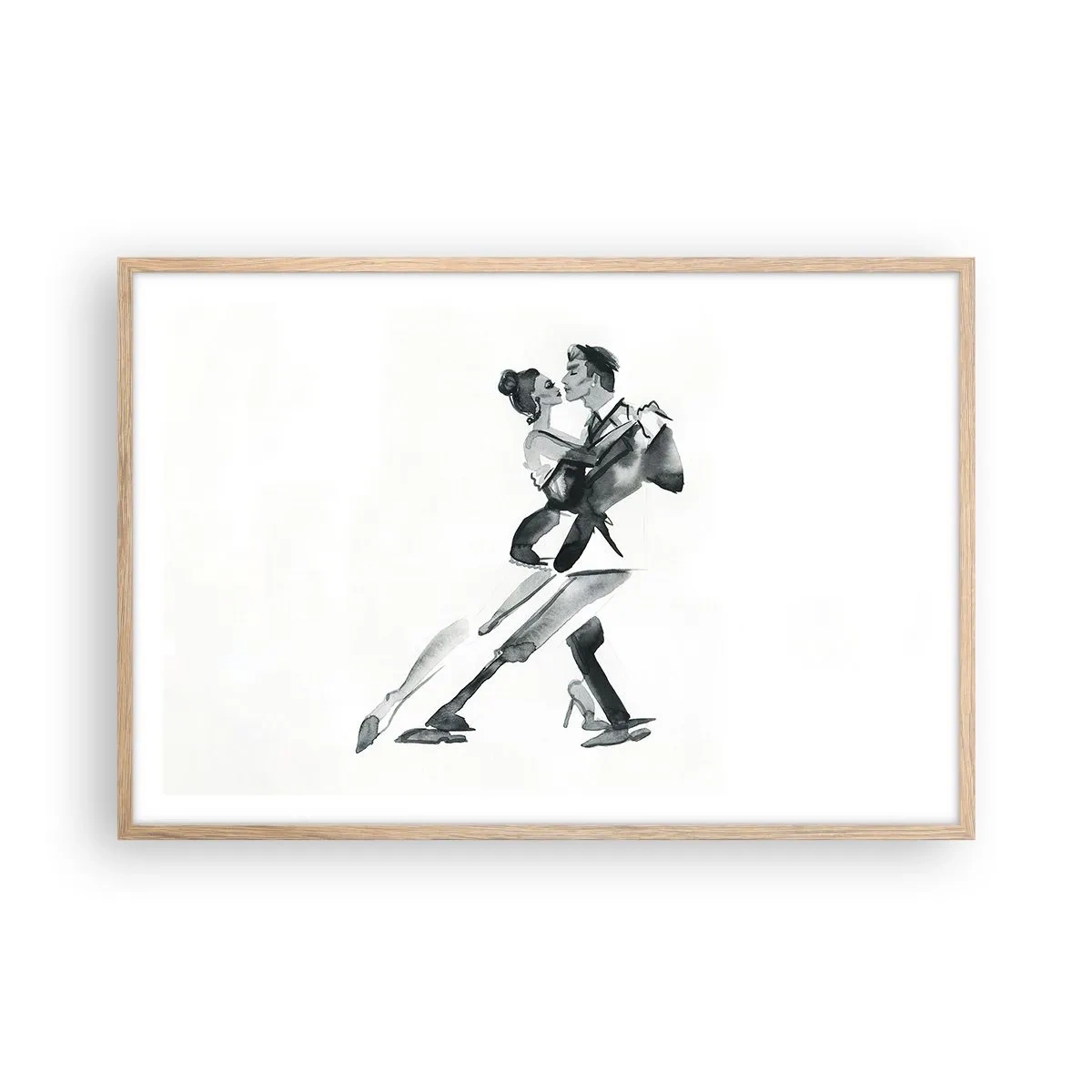 Plagát v ráme zo svetlého duba - V jednom rytme - 91x61 cm