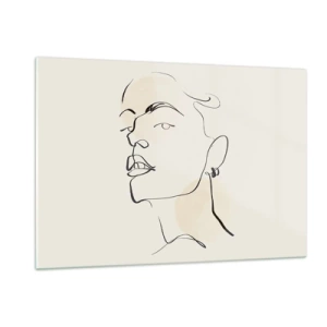 Obraz na skle - Hrdý pohľad - 120x80 cm