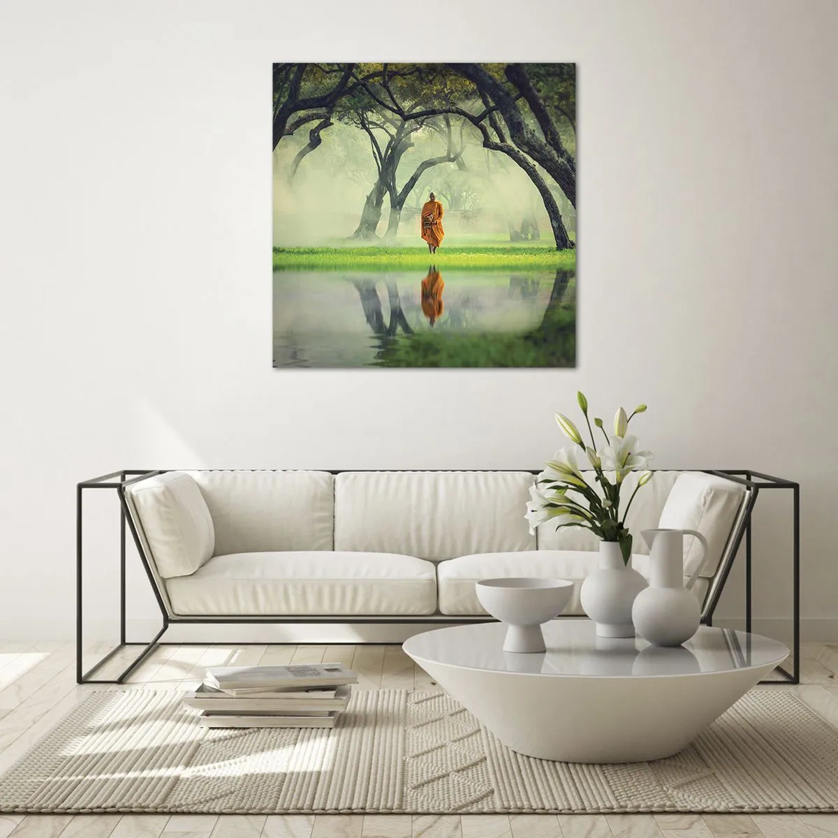 Obraz na skle - Na ceste k osvieteniu - 60x60 cm