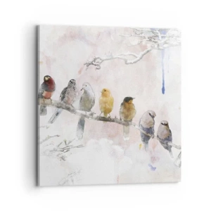 Obraz na plátne - Okrídlené stretnutie - 70x70 cm