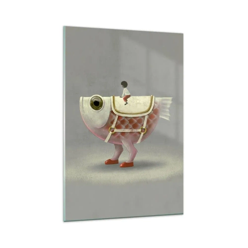 Obraz na skle - Rybí jazdec - 80x120 cm