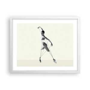 Plagát v bielom ráme - V divadle sveta - 50x40 cm