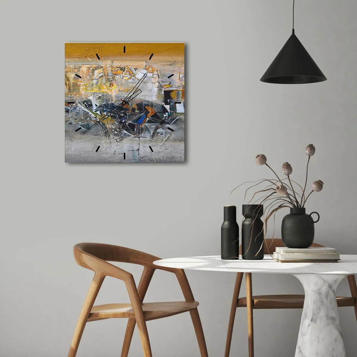 Nástenné hodiny - Všetko sa podarí - 30x30 cm