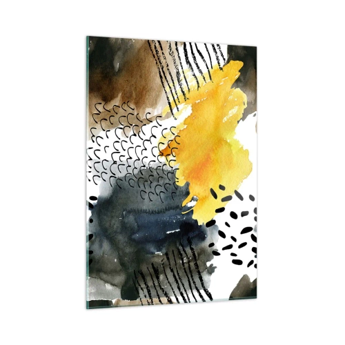 Obraz na skle - Stretnutie živlov - 50x70 cm