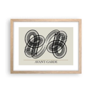 Plagát v ráme zo svetlého duba - Vyšlo to spontánne - 40x30 cm