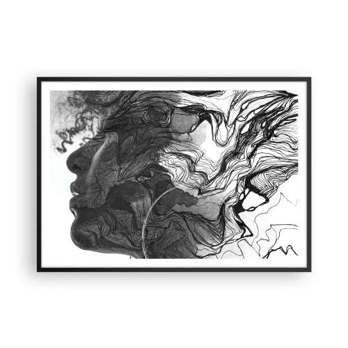 Plagát v čiernom ráme - Zapletená v snoch - 100x70 cm