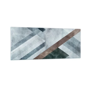 Obraz na skle - Sofistikovaná elegancia geometrie - 100x40 cm