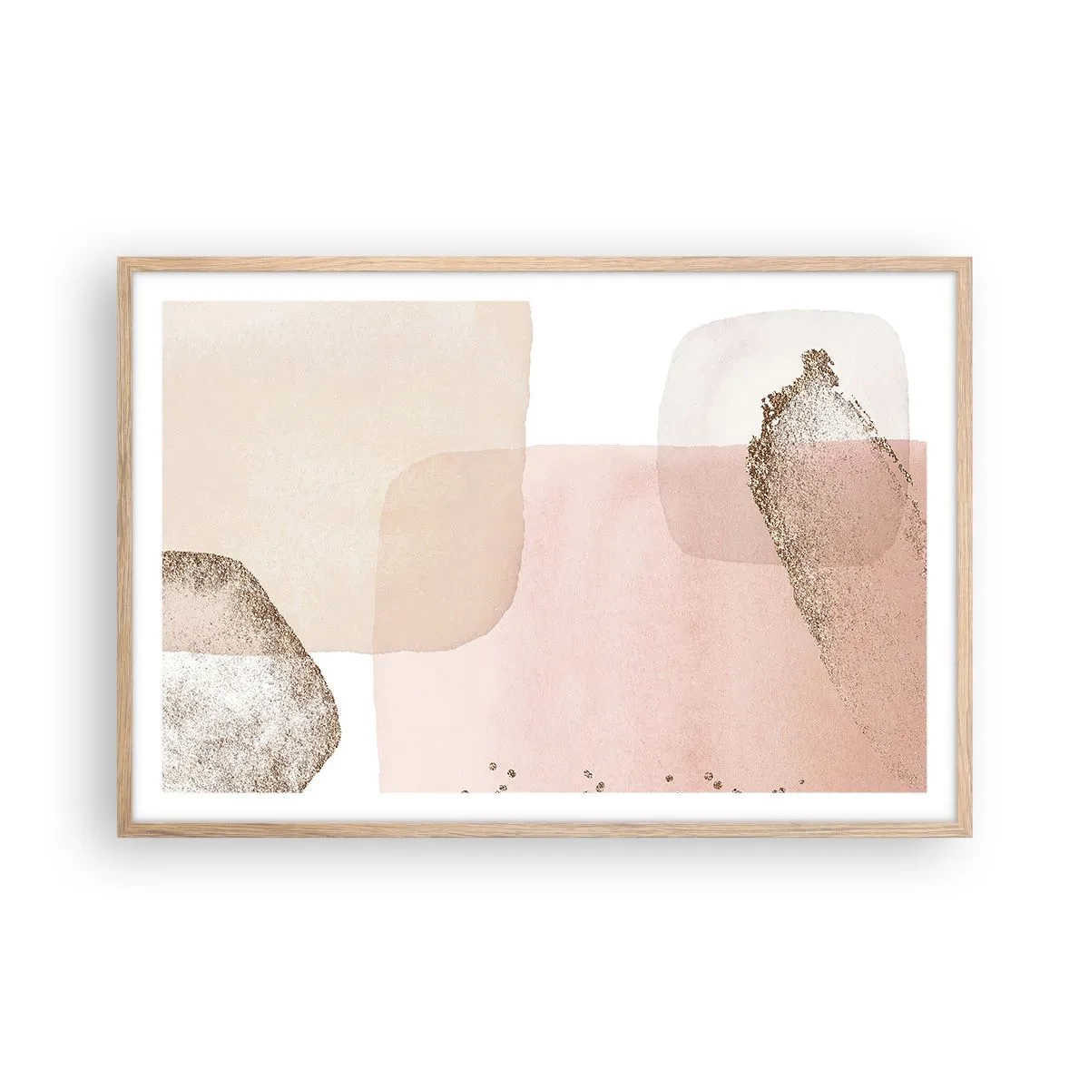 Plagát v ráme zo svetlého duba - Pohľad cez farby - 91x61 cm