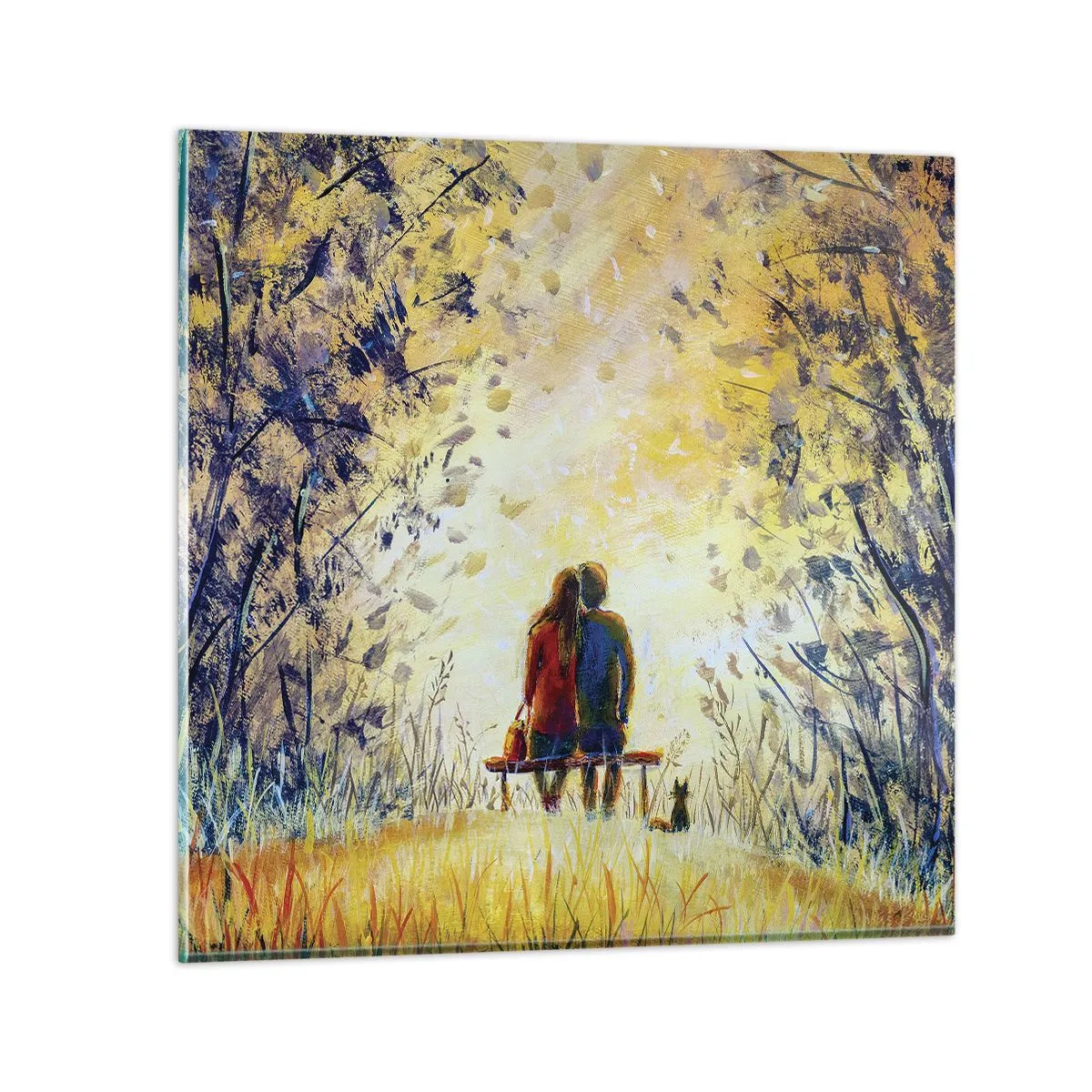 Obraz na skle - Magický okamih - 30x30 cm