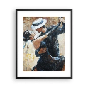 Plagát v čiernom ráme - A la Rudolf Valentino - 40x50 cm