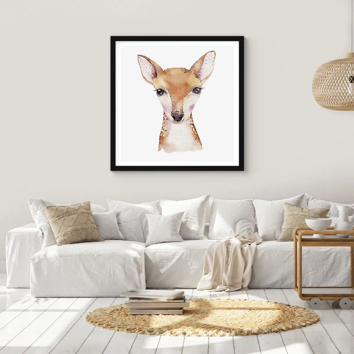 Plagát v čiernom ráme - Povaha nevinnosti - 60x60 cm