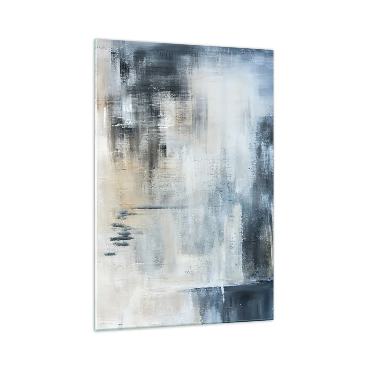 Obraz na skle - Za závojom modrej - 70x100 cm