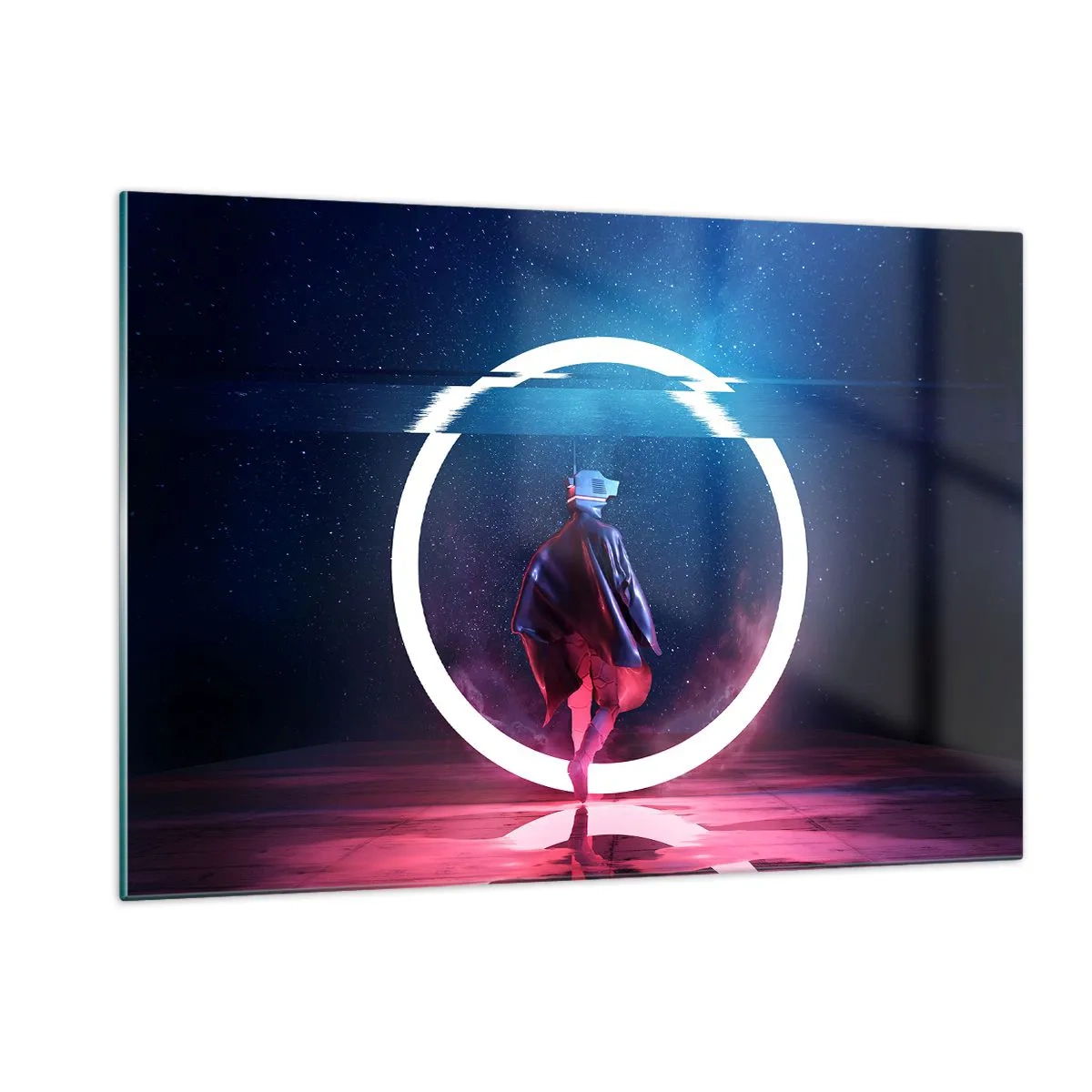 Obraz na skle - Medzi svetmi - 120x80 cm