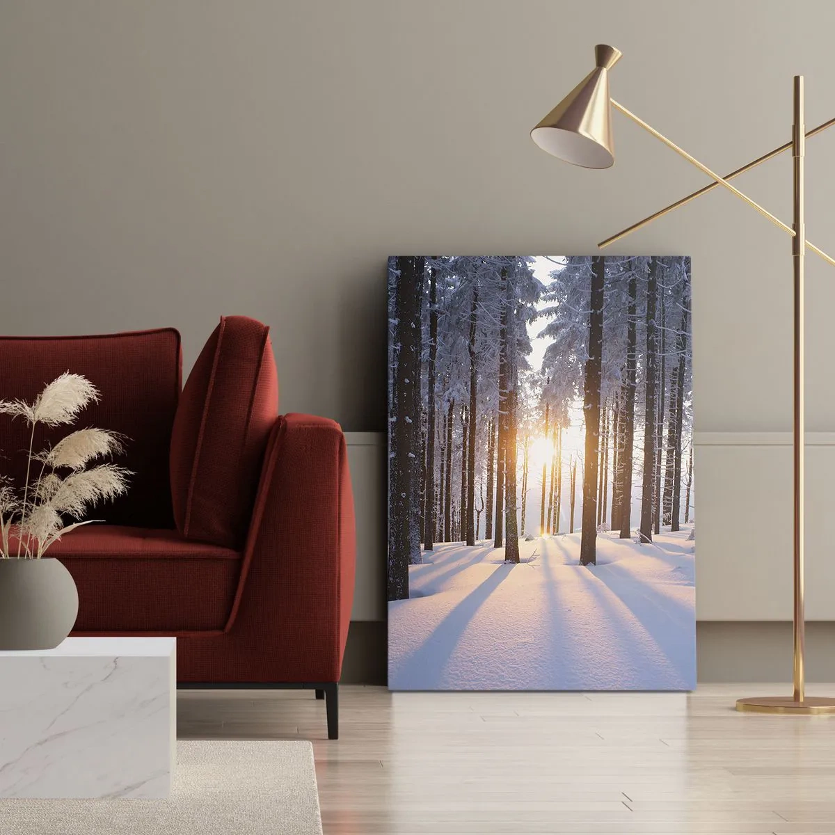 Obraz na plátne - Jasne čierne na bielom - 50x70 cm