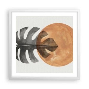 Plagát v bielom ráme - Vždy slnko - 50x50 cm