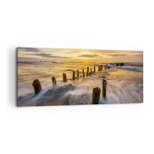 Obraz na plátne - Drsná krása Baltského mora  - 100x40 cm